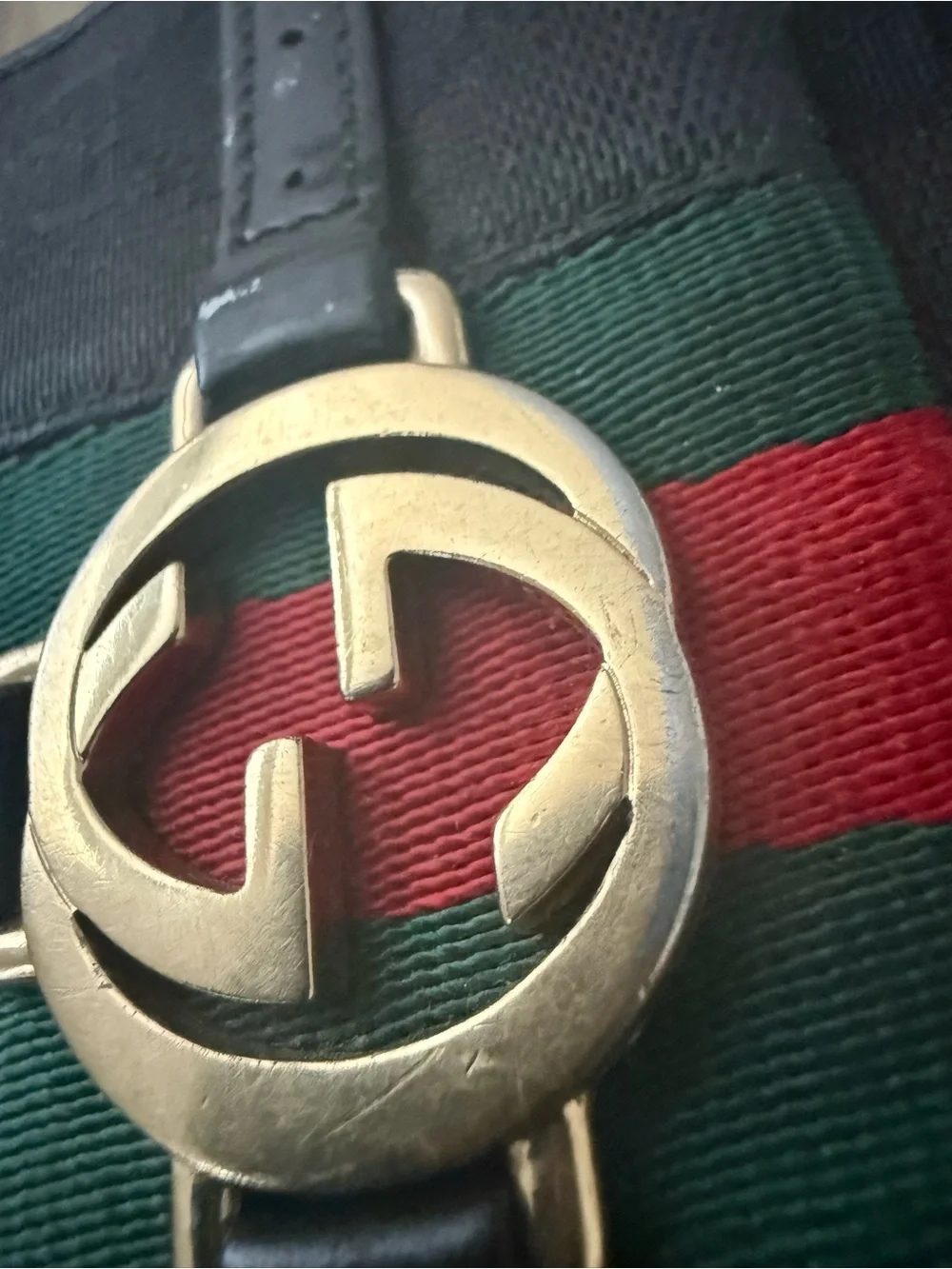 Gucci Sherry Line GG Canvas Web Interlocking G Wallet